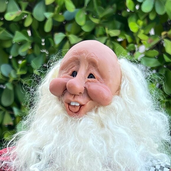 Large Artist Signed 2001 Workshop  SANTA with Tools and Teddy Bears Grace Kynoch - Picture 6 of 16